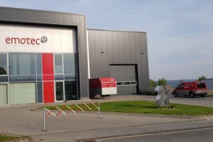 Halle emotec Außenansicht